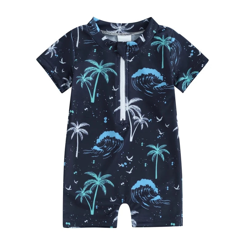 0-3Y Baby Rash Guard Romper swimsuit