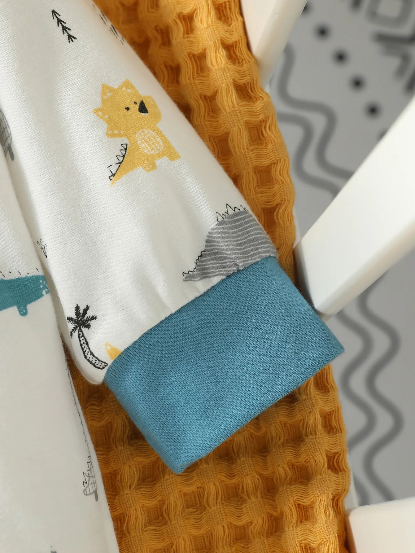 MOMSTAG 4-Piece Baby Unisex Animal Print Jumpsuit Set