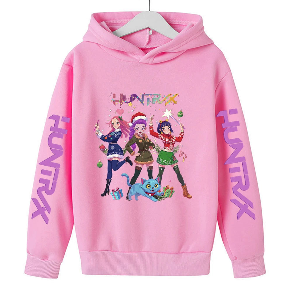 Christmas Kpop Demon Hunters Kids Hoodie