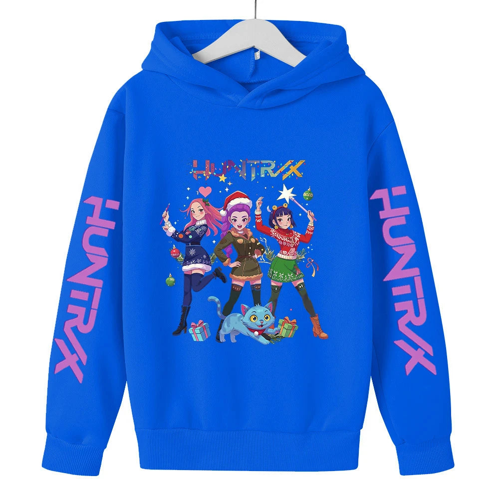 Christmas Kpop Demon Hunters Kids Hoodie