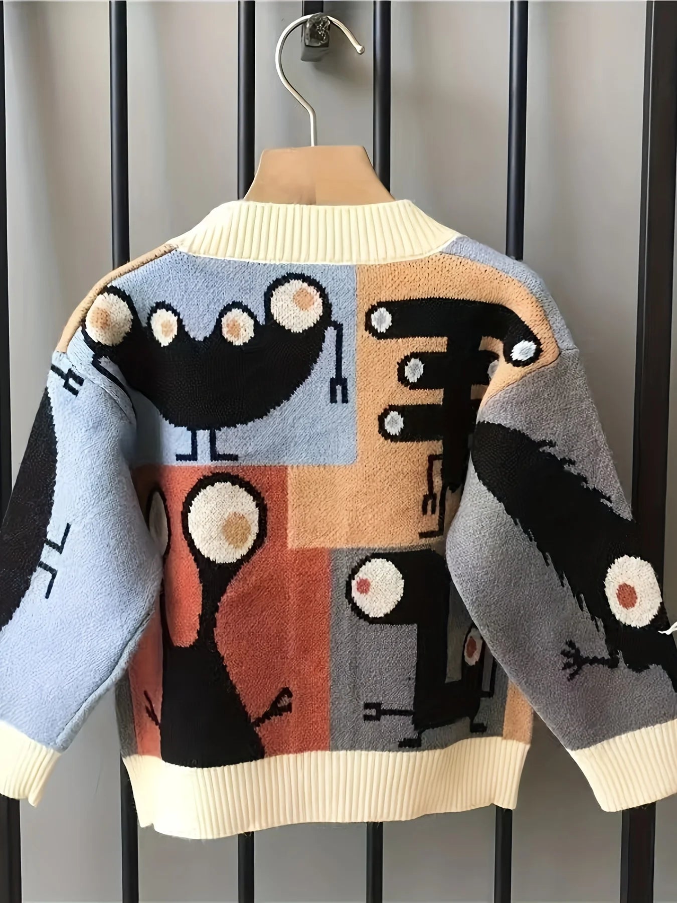Cozy Cartoon Knit Kids Cardigan