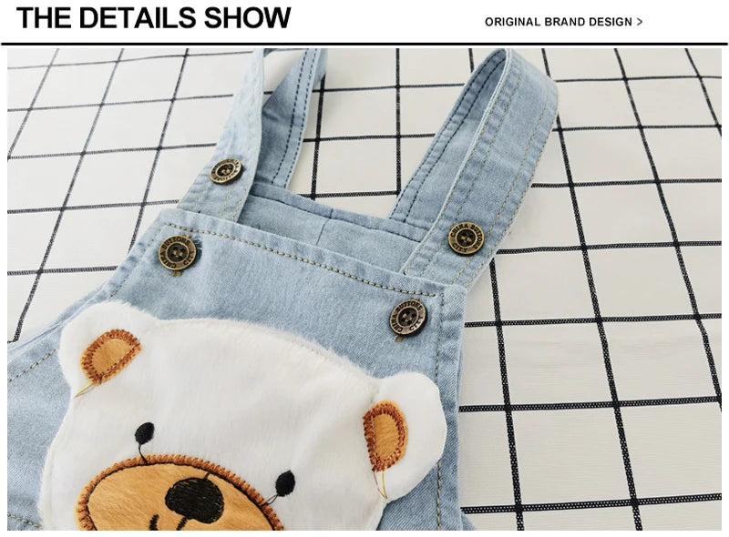 MOMSTAG Kids' Denim Overall Jumpsuit