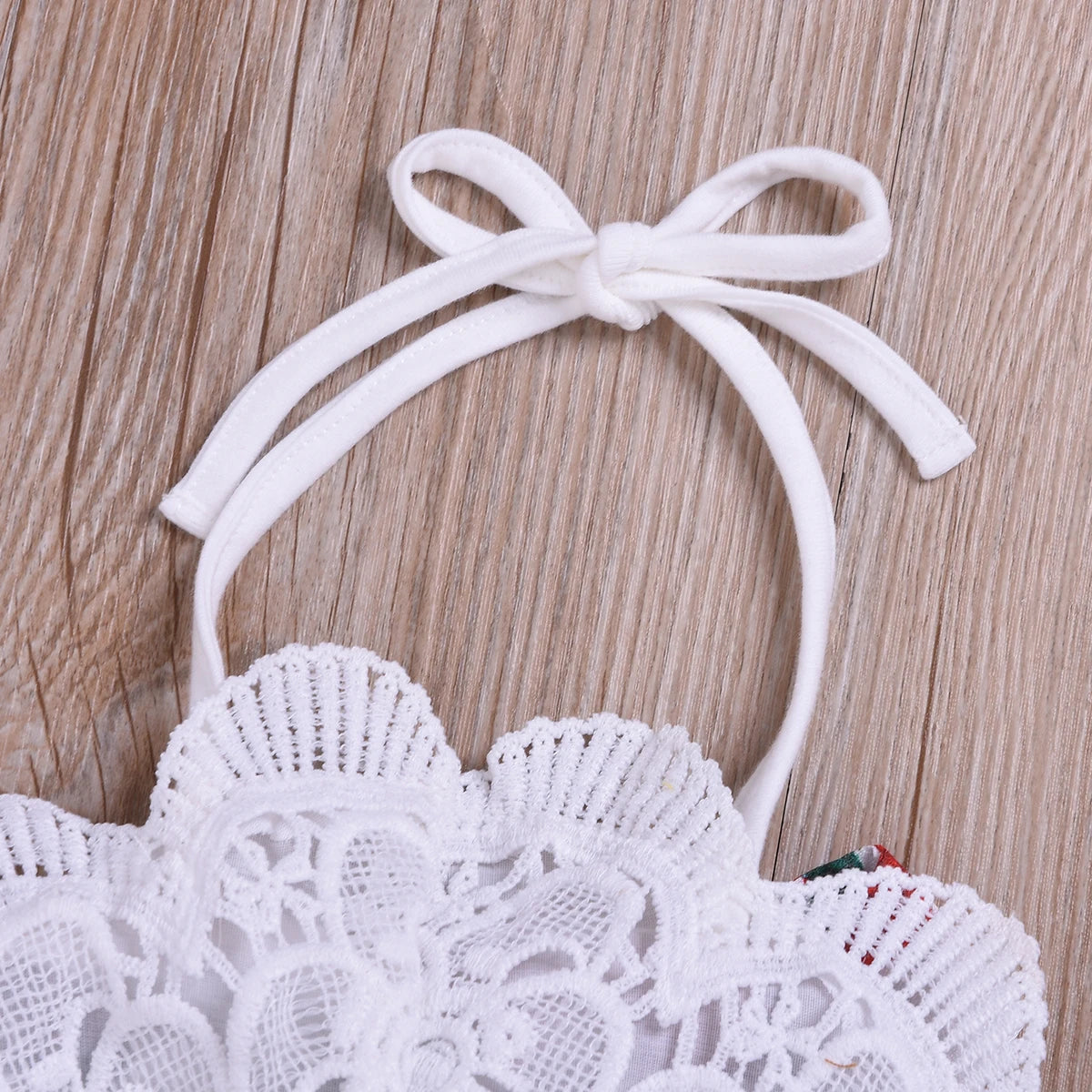 Newborn Baby Girl Summer Outfit – Sleeveless Lace Romper, Floral Print One-Piece Jumpsuit