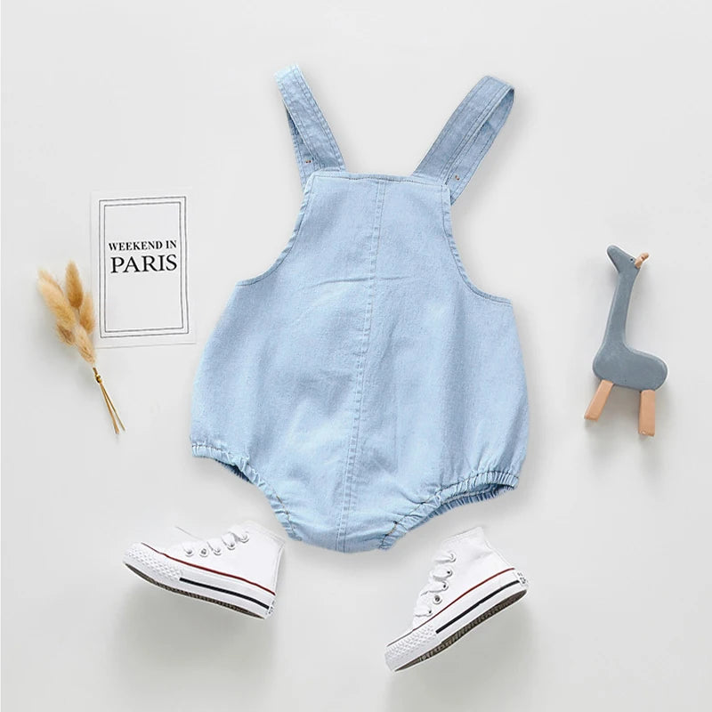 MOMSTAG Kids' Denim Overall Jumpsuit