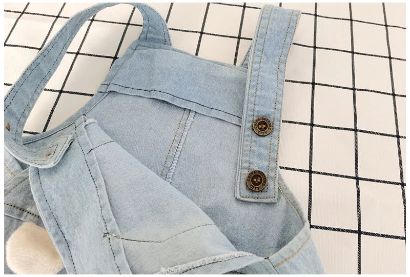 MOMSTAG Kids' Denim Overall Jumpsuit