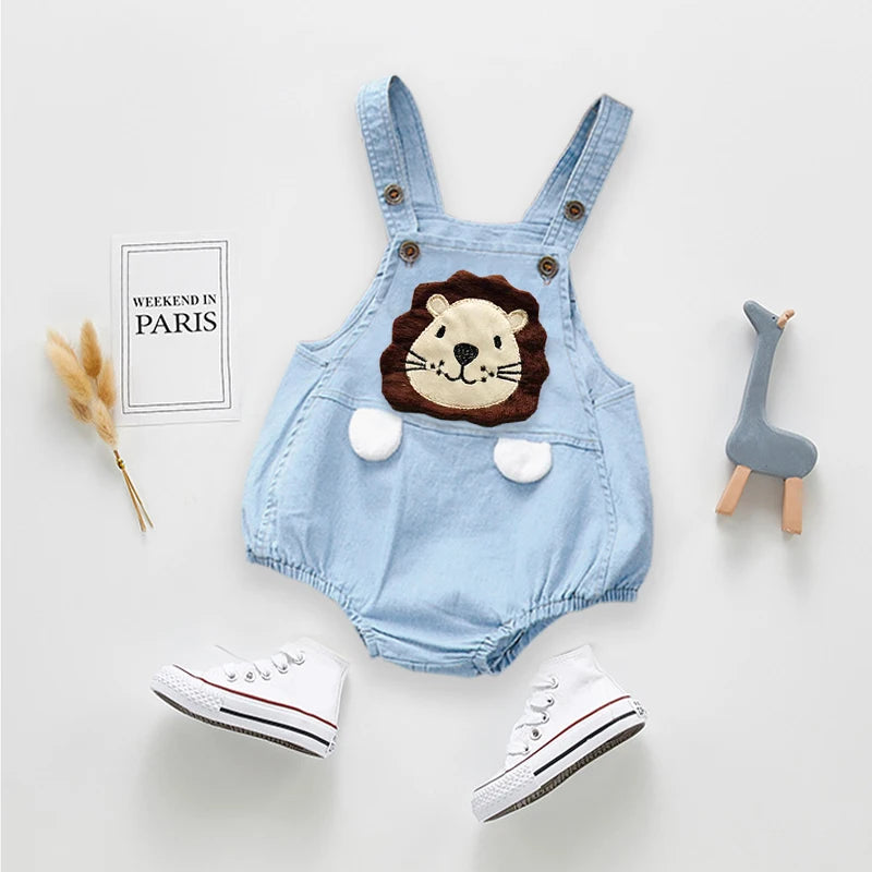 MOMSTAG Kids' Denim Overall Jumpsuit