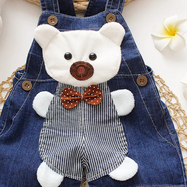 MOMSTAG Baby girls Summer Denim Overalls Shorts