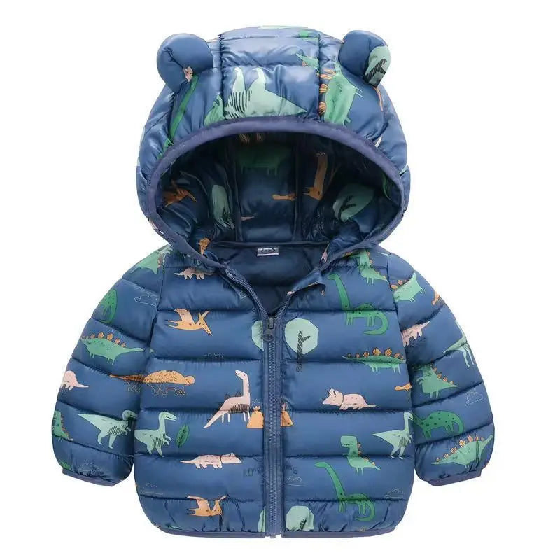 Kids Cute Puffer Jacket – Hooded Winter Coat