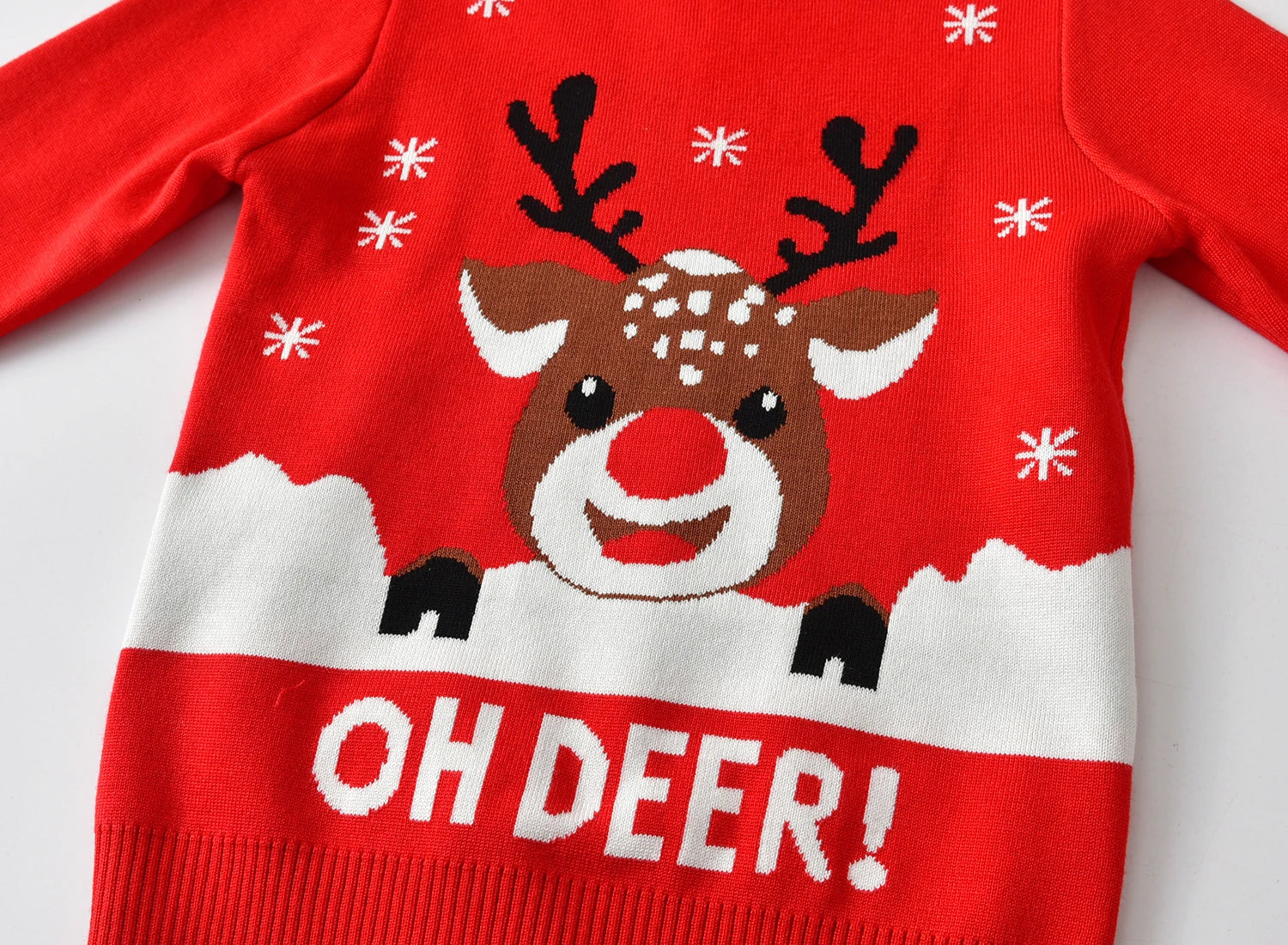 Reindeer Jacquard Kids Knit Sweater