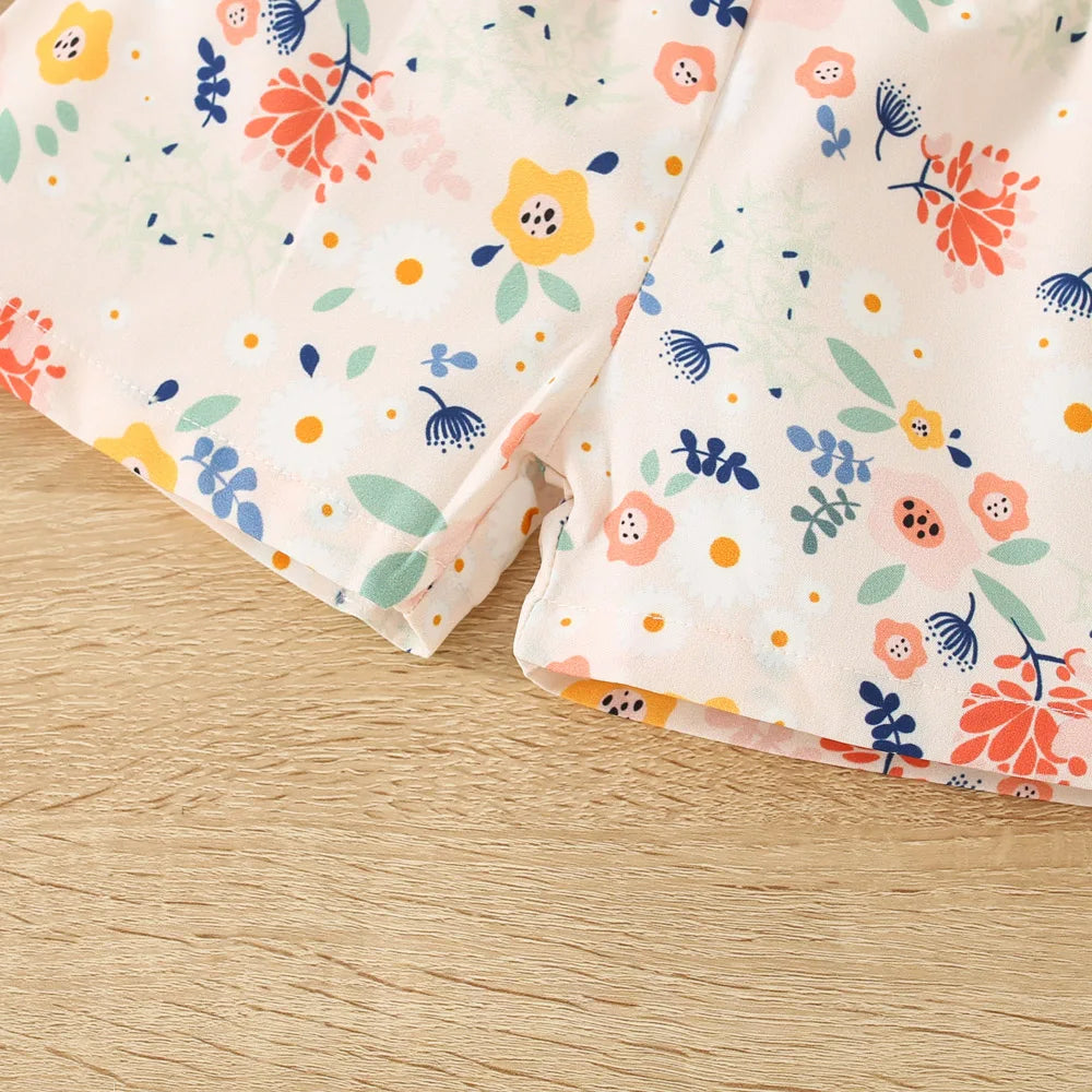 Floral Sleeveless Top & Shorts Set (Girls)