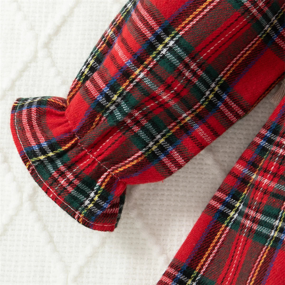 Baby Girl Dolly Red Plaid Dress Set