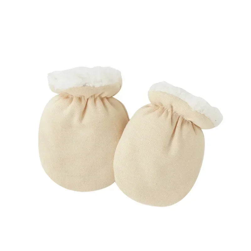 MOMSTAG Newborn Wool Furry Mittens - Warm & Thick for Winter