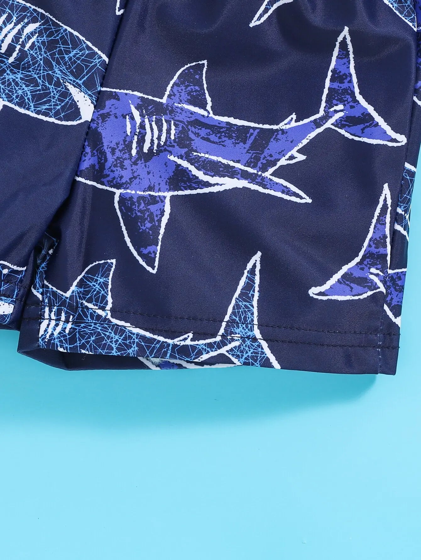 2-Piece Baby Boy Shark Print Swimsuit