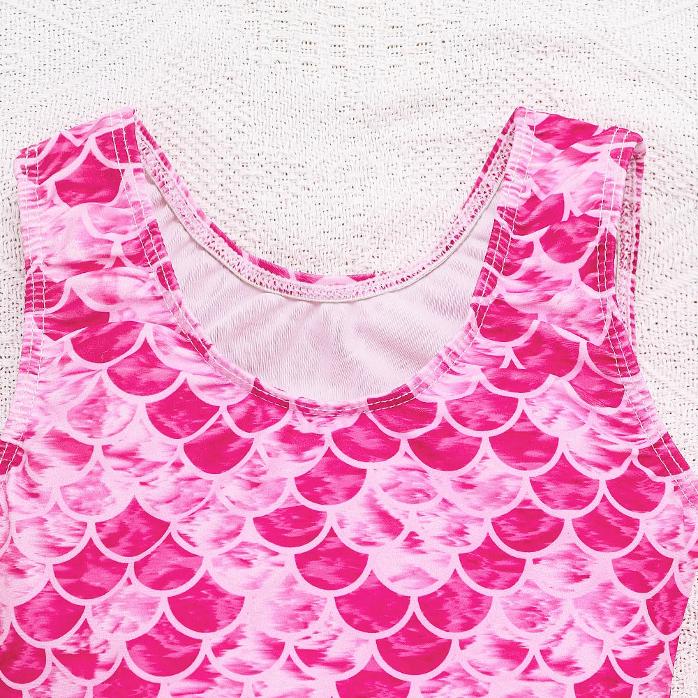 Cute Mermaid One-Piece for Toddler Girls’ Beach Fun