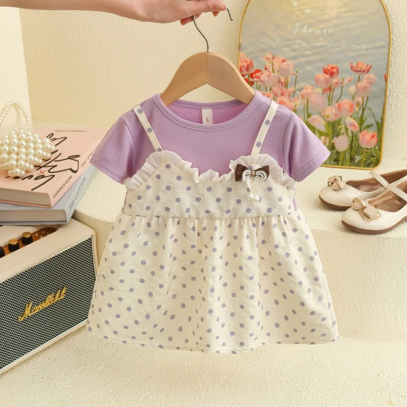 Polka Dot Two Pieces Baby Girl