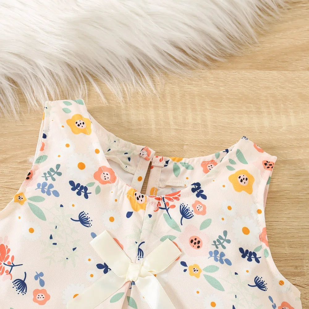 Floral Sleeveless Top & Shorts Set (Girls)