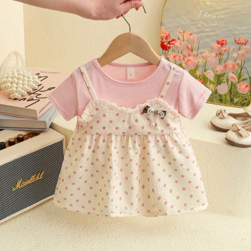 Polka Dot Two Pieces Baby Girl