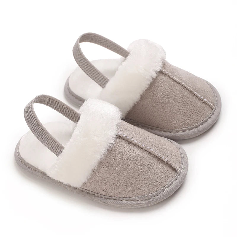 Cute Plush Baby Slippers