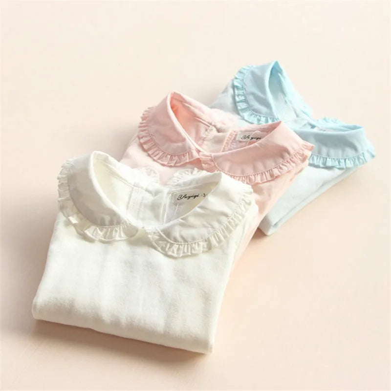 MOMSTAG Fall/Spring Little Girls' Lace Long Sleeve Shirt