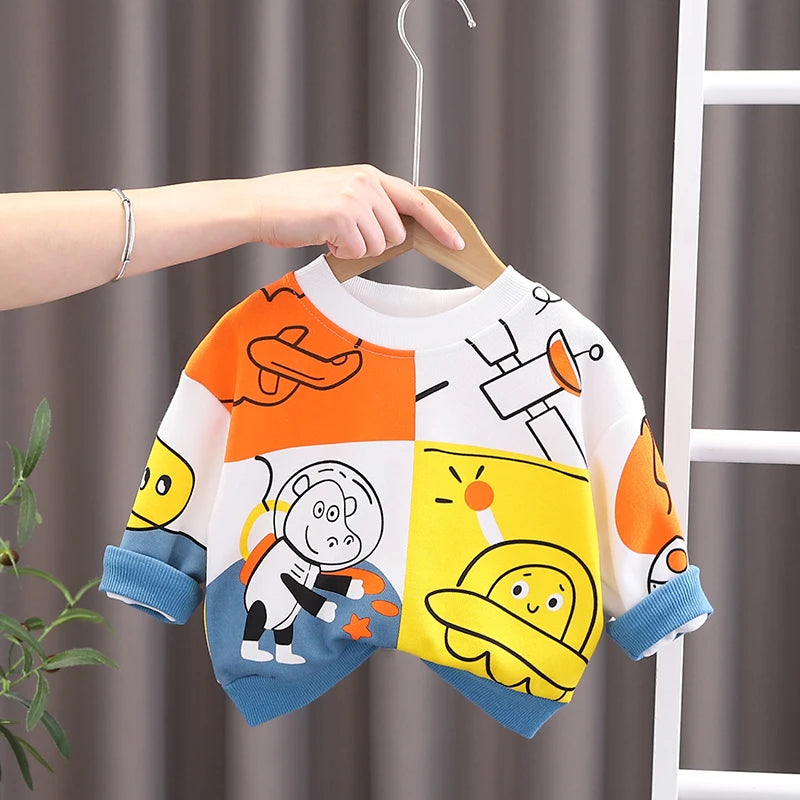 Baby Colorful Cartoon Pullover