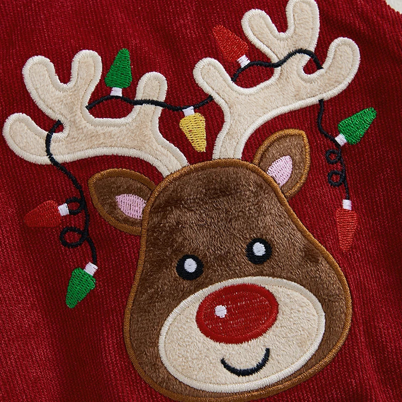 Reindeer Forest Baby Cotton Romper