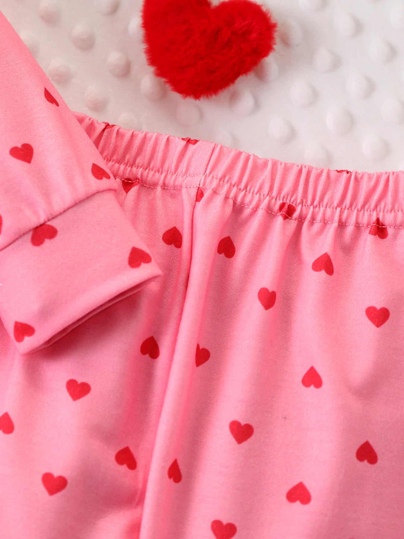 Baby Pink Heart Lounge Set