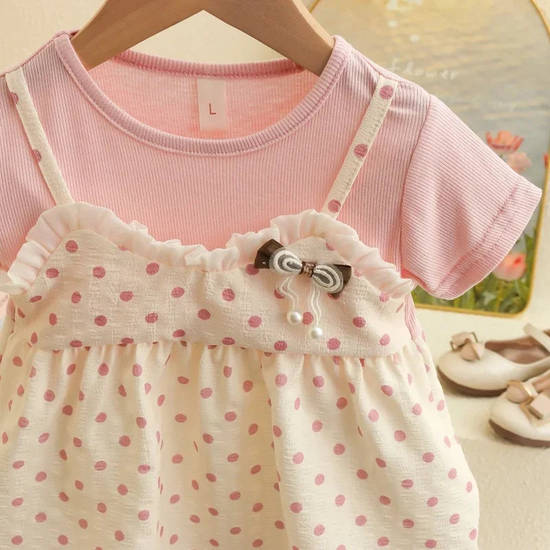 Polka Dot Two Pieces Baby Girl