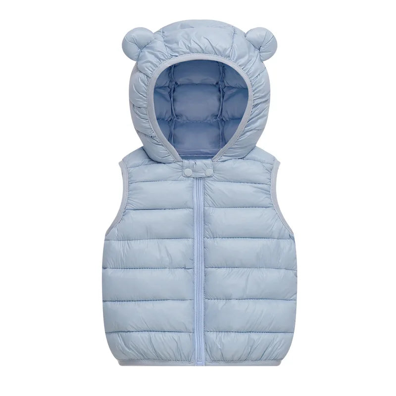 Kids Hooded Vest Winter 1–6Y
