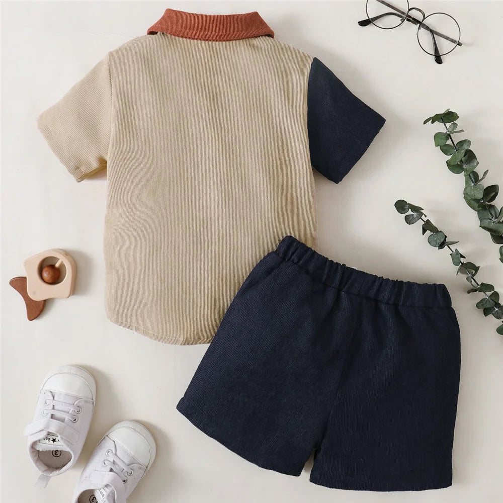 Color Block Short Sleeve Set (Boys)