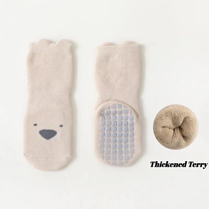 Cute Anti-slip Winter Cotton Kids Baby Socks