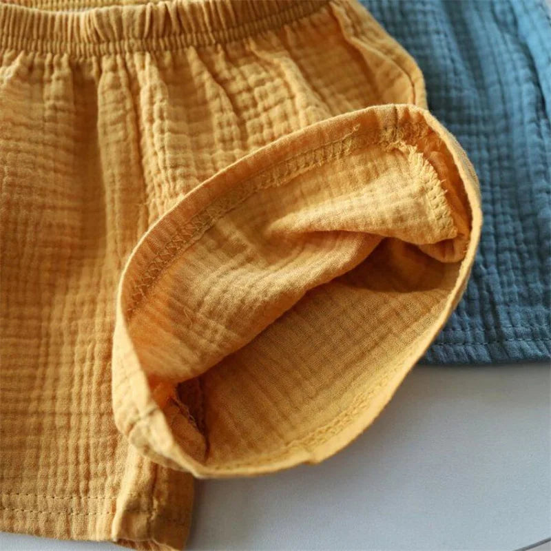 MOMSTAG Cotton Linen Kids' Shorts