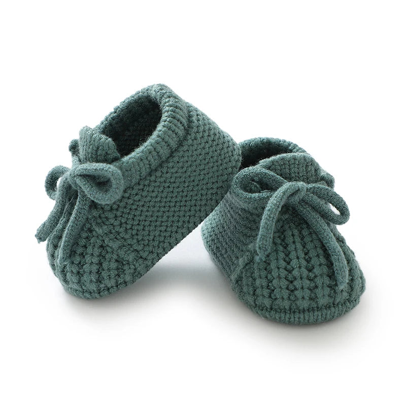 MOMSTAG Newborn Knitted Baby Shoes - Infant First Boots (0-18M)