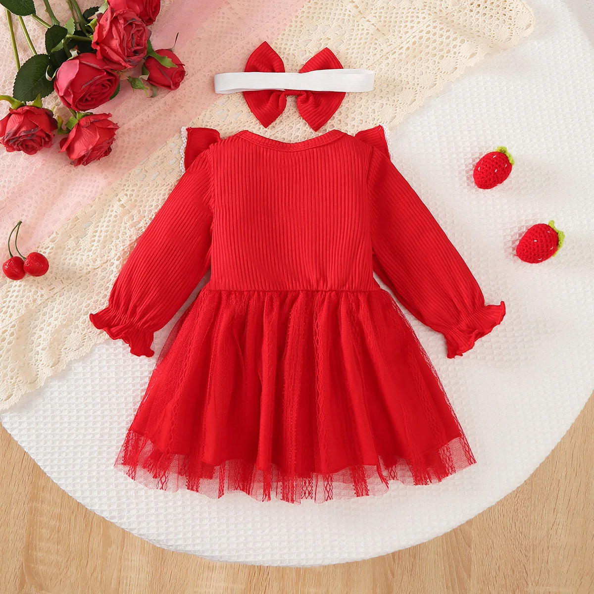 Baby Girl Ruffled Chiffon Party Dress