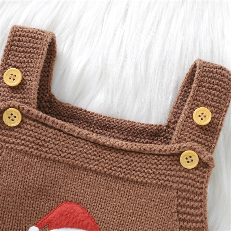 Cute Christmas Knit Baby Romper