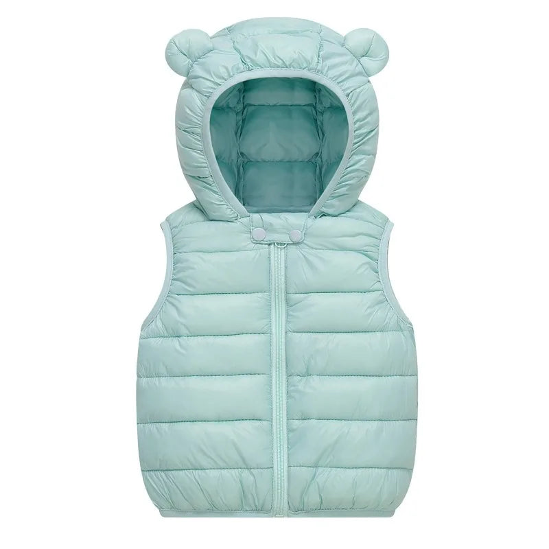 Kids Hooded Vest Winter 1–6Y