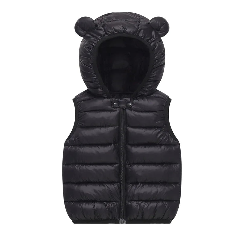 Kids Hooded Vest Winter 1–6Y