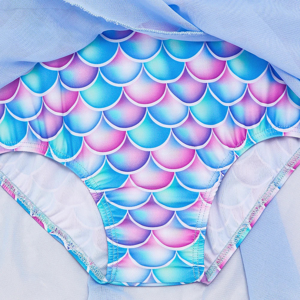 Adorable Mermaid Swimsuit with Ruffles