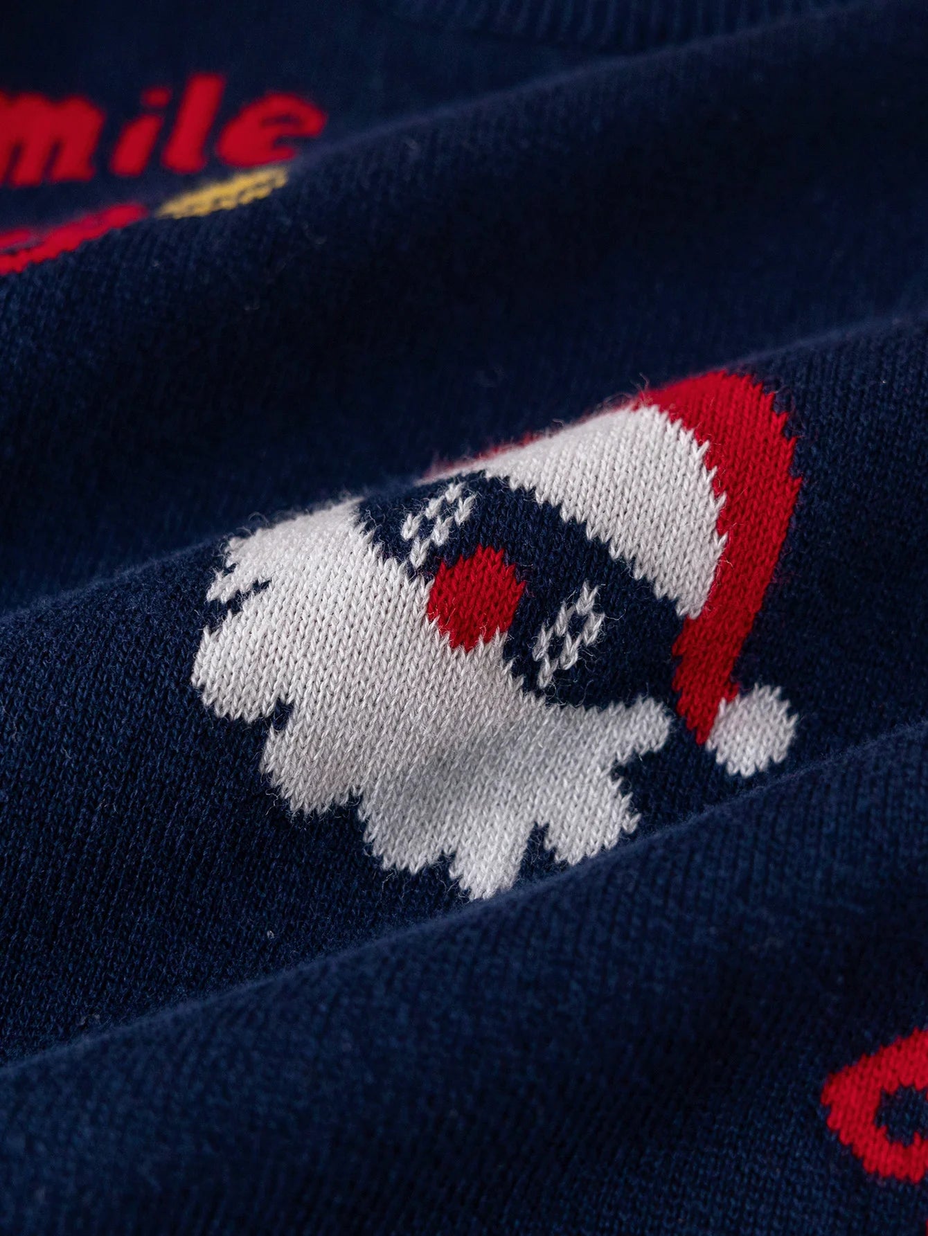 Kids Christmas Tree Sticker Print Sweater