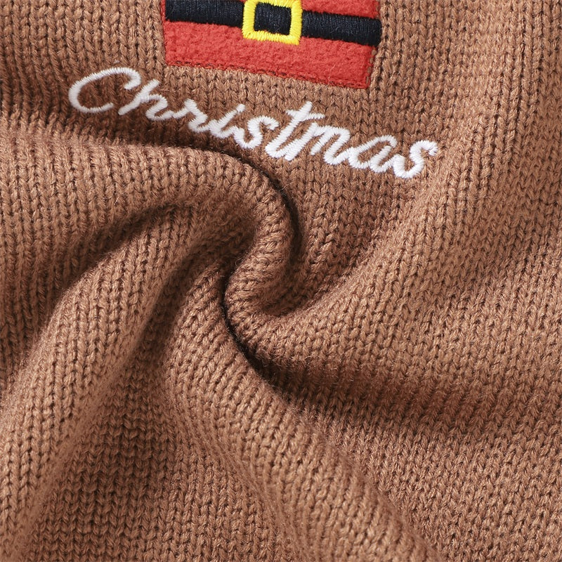 Cute Christmas Knit Baby Romper