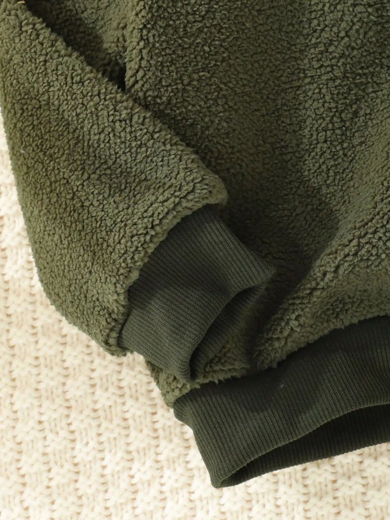 Baby Boys Military Green Winter Sweatshirt