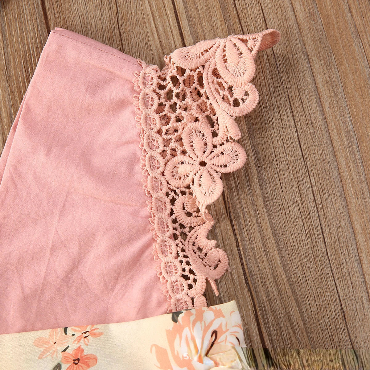 2-Piece Newborn Lace Dress & Princess Skirt with Red Flower Design (0-24M)