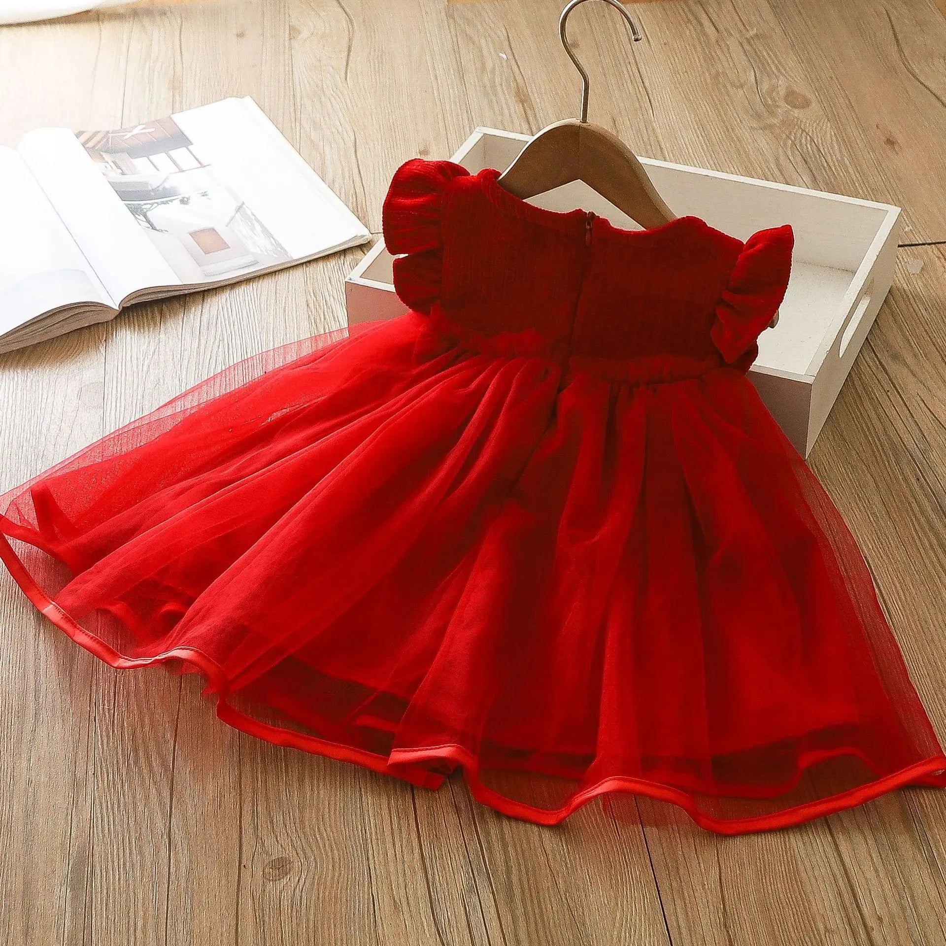 Bow Mesh Princess Style Dress