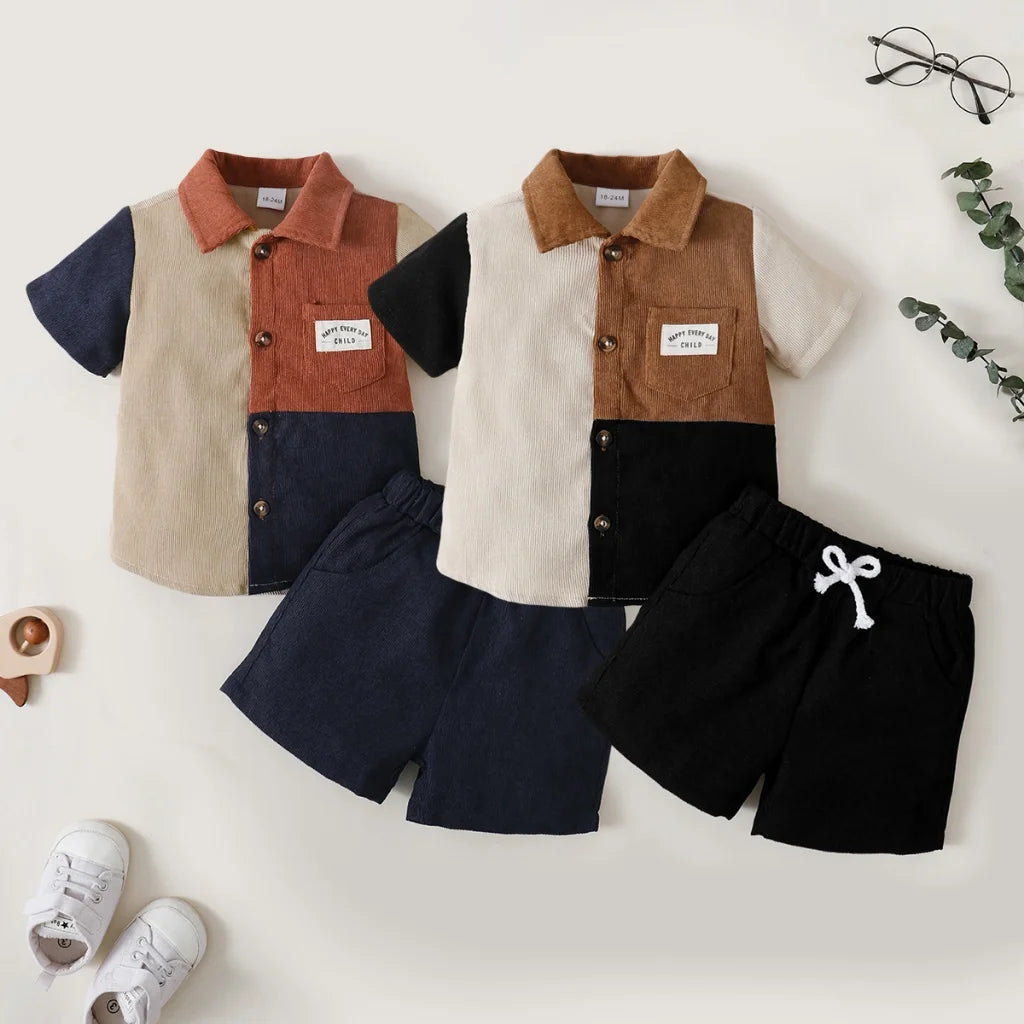 Color Block Short Sleeve Set (Boys)