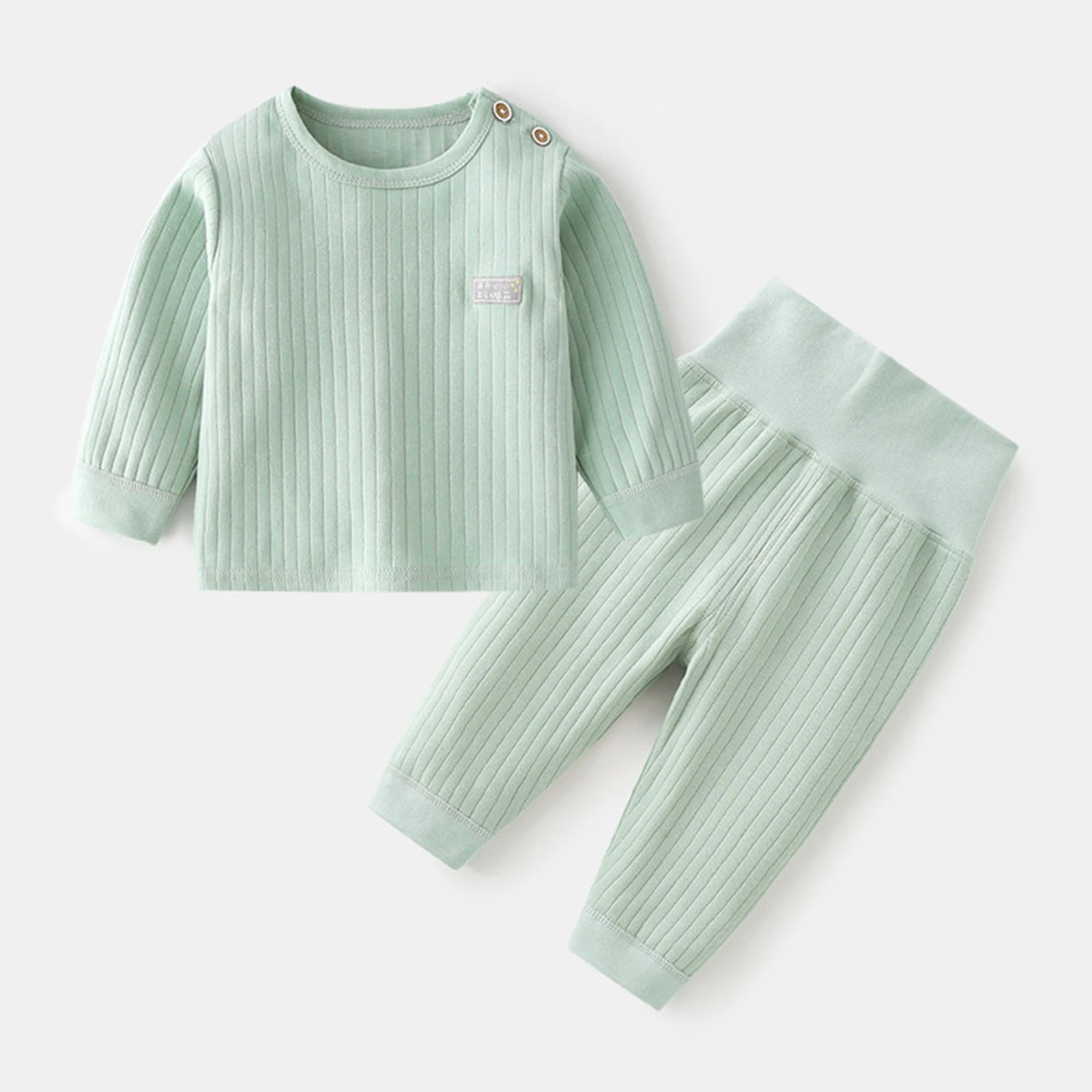 Baby Thermal Candy Color Pajama Set 3M–2T