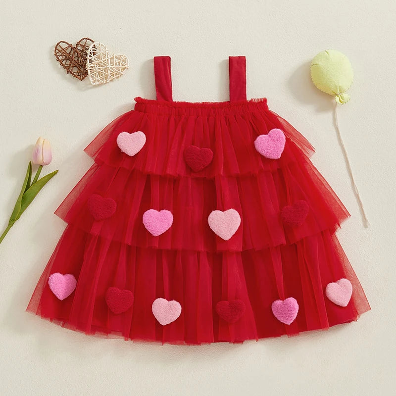 Cute Mesh Tulle Dress for Girls