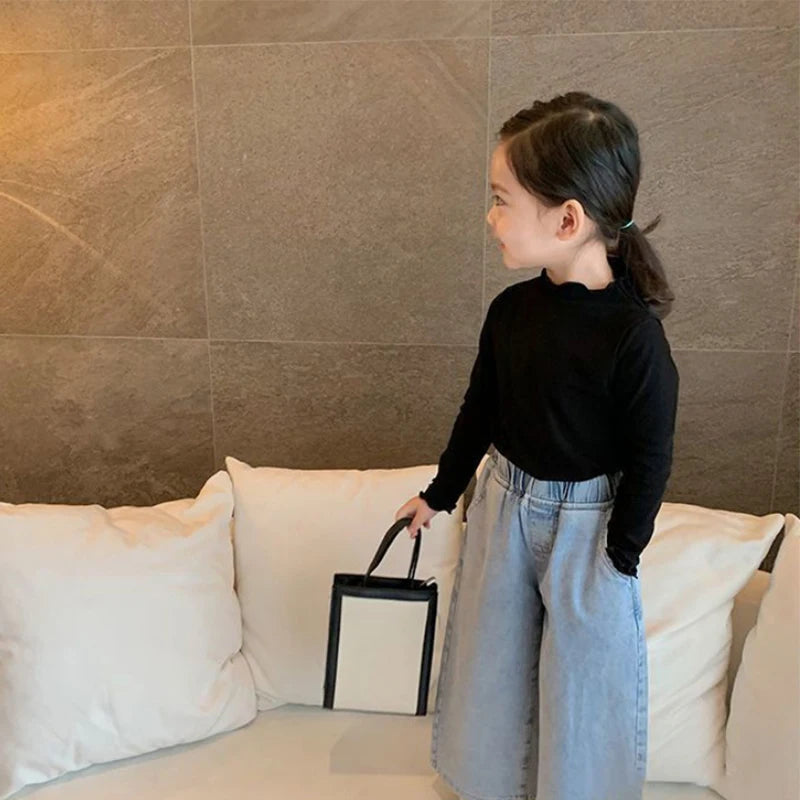 Baby Girls Long-Sleeve Turtleneck Tee