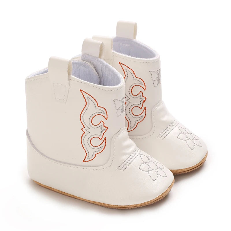 Baby Retro Leather Winter Boots 0-12M