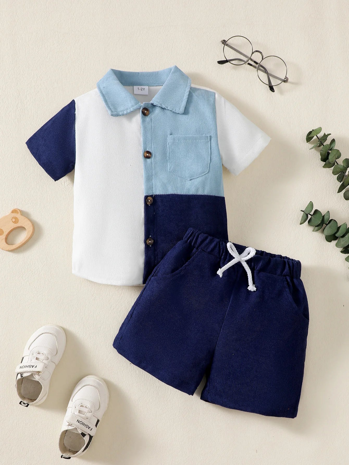 Color Block Short Sleeve Set (Boys)