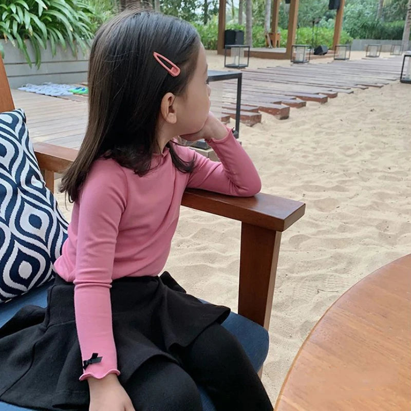 Baby Girls Long-Sleeve Turtleneck Tee