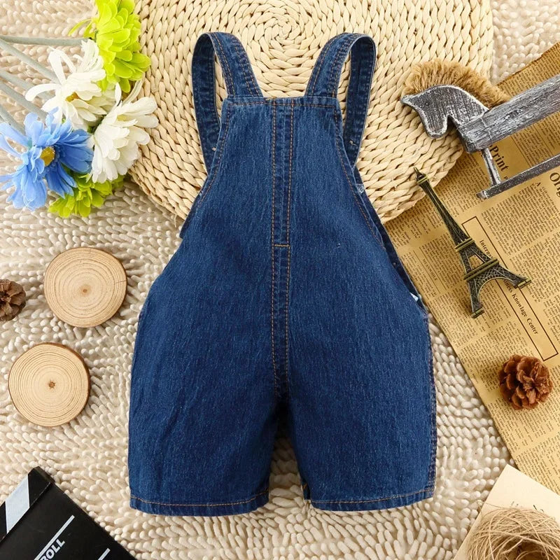 MOMSTAG Baby girls Summer Denim Overalls Shorts